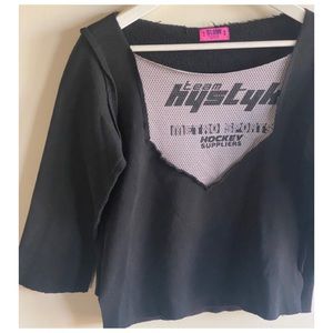 Vintage SLOW girls handmade sweatshirt top women S